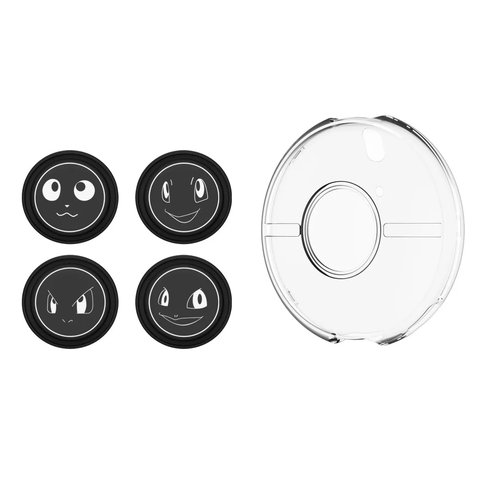 New trend nin tendo switch poke mon pokeball Go Plus clear case pokeball rocker Cap thumb stick cap gaming accessories