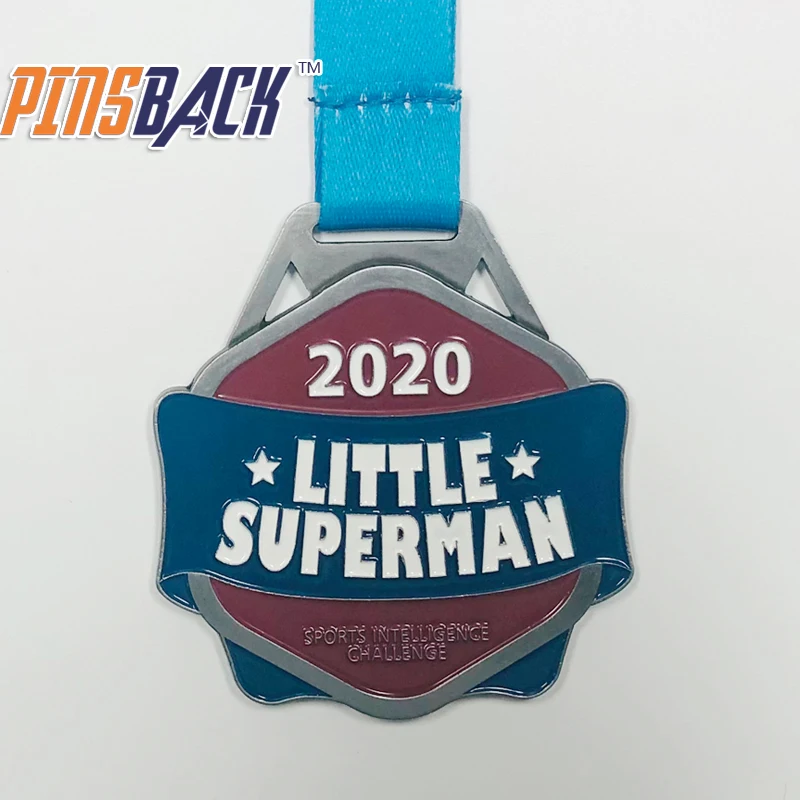 custom 3D dual plating cutout shaped for personalized medals zinc alloy custom metal sports medals and ribbons