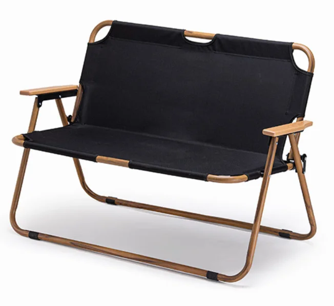 Outdoor Ultralight Two Person Folding Portable Camping bench Soft Double Seat Beach Chair