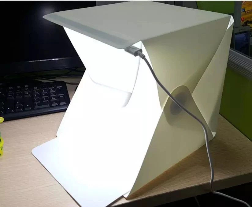 Manufacturer Wholesale 30cm Folding Mini Photograph USB LED Light Soft Box Photo Studio for DSLR digital video camera