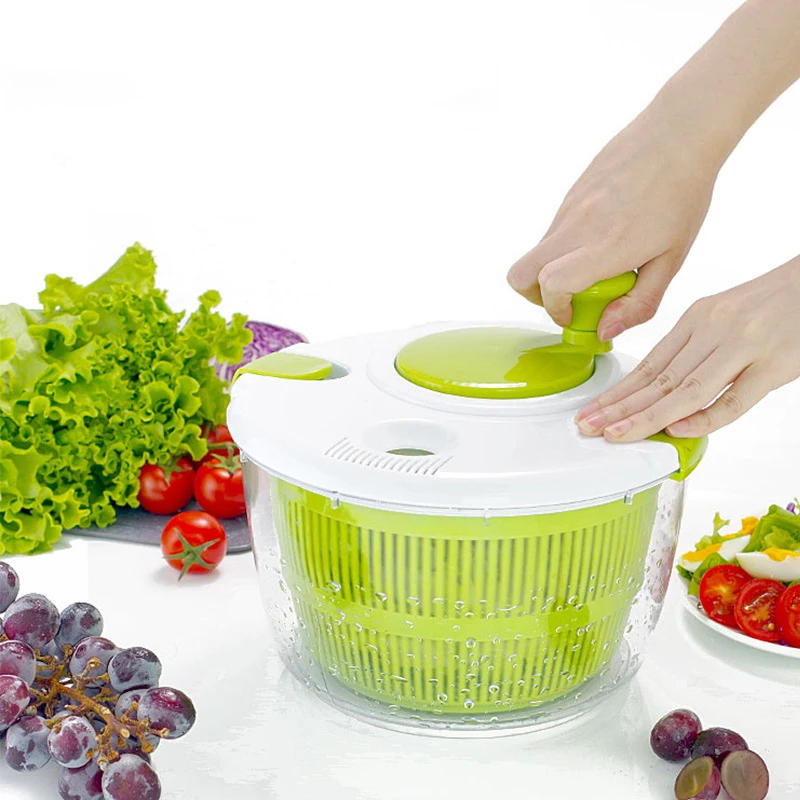 Vegetables Salad spinner Dryer Tool Multifunctional Manual Salad Spinner