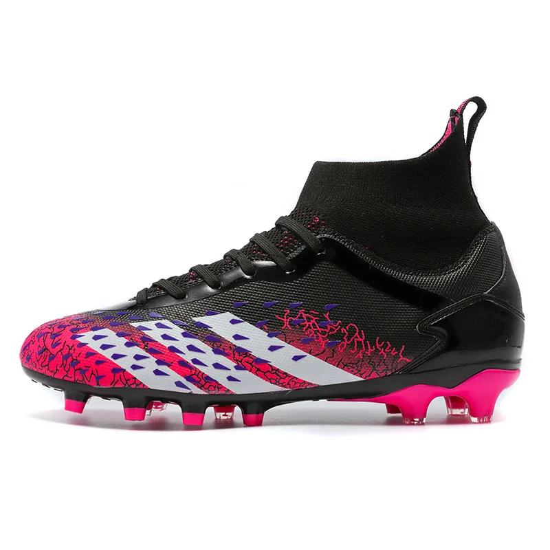 Trend Men Sneakers Adult Kids High Football Boots Cleats Grass sports Training Sport Footwear Men Soccer Shoes