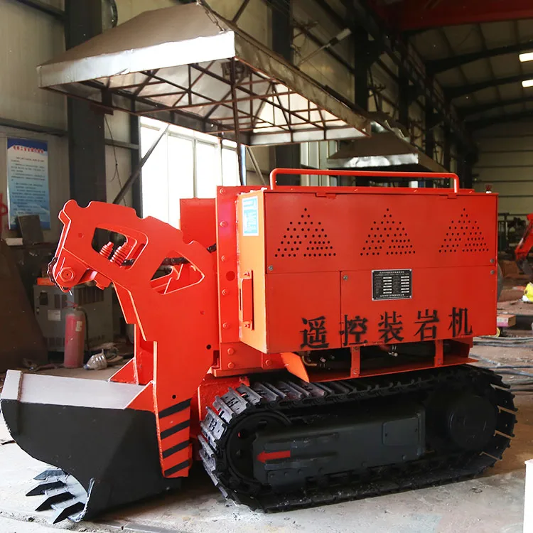 Small Crawler Underground Pneumatic Mucking Rock Loading Machine Tunnel Electric Crawler Rock Shovel Loader Price