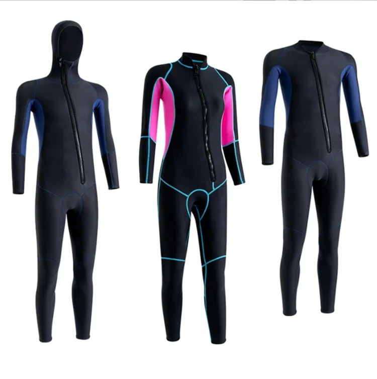 full body front zipper ultra stretch swimming surfing snorkeling scuba diving dry suit for women