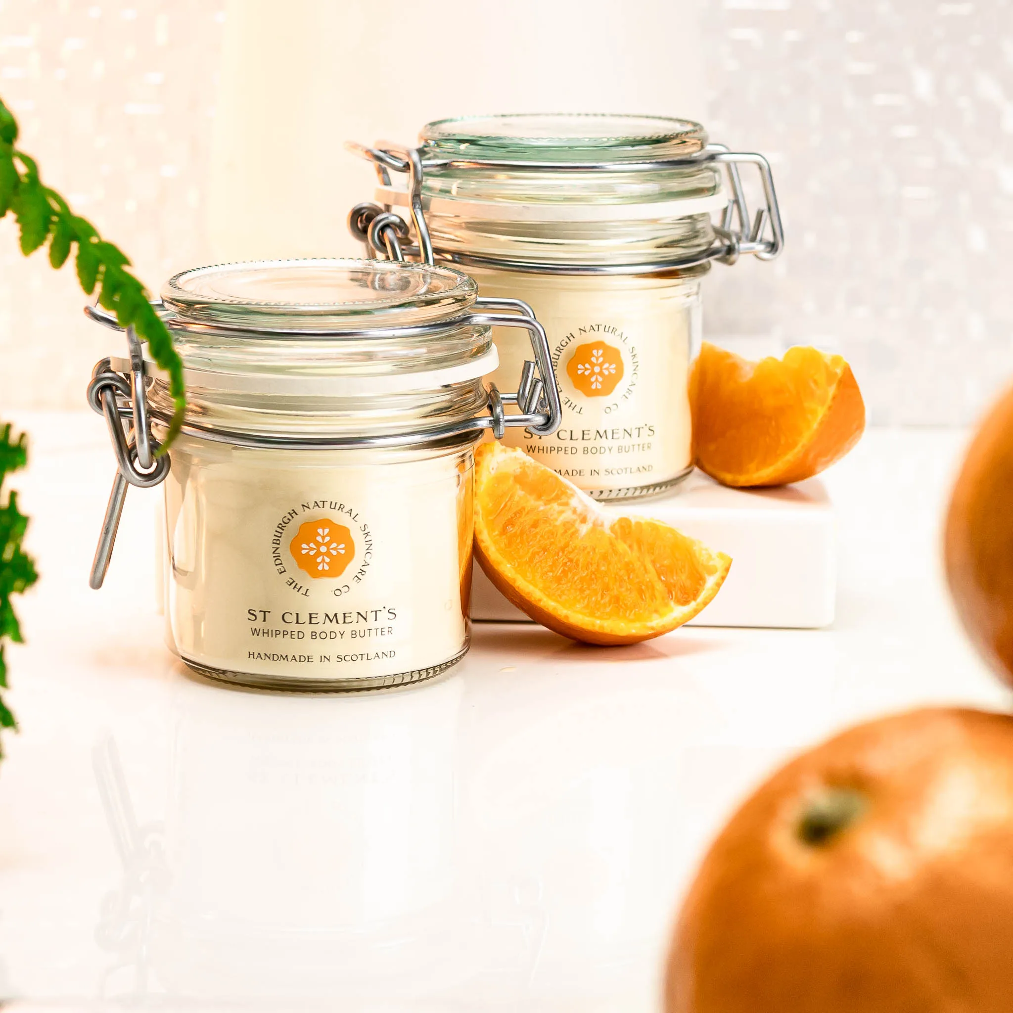 Whipped Body Butter Shea Butter Orange 100ml Handmade Skin Care Products OEM 100% Natural The Edinburgh Natural Skincare Co.