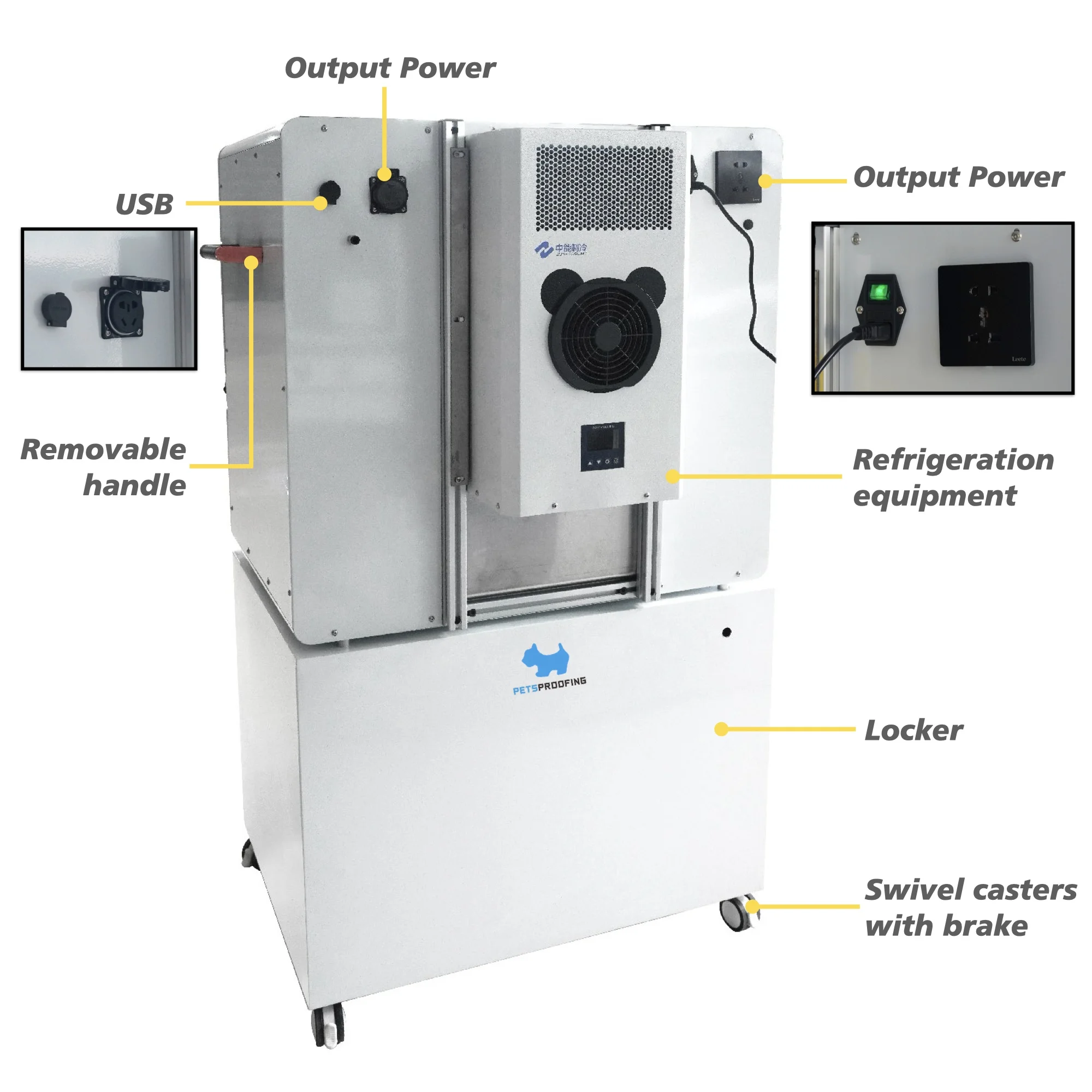 Medical Veterinary Equipment Multifunction 304 Stainless Steel Pet Incubator ICU Cage for Inpatient Cat & Dog Oxygen Chamber