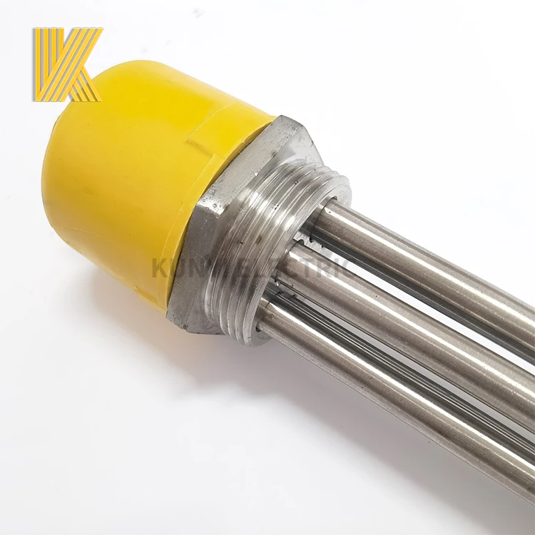 water immersion flange Heater threaded tubular heating element for Brewery