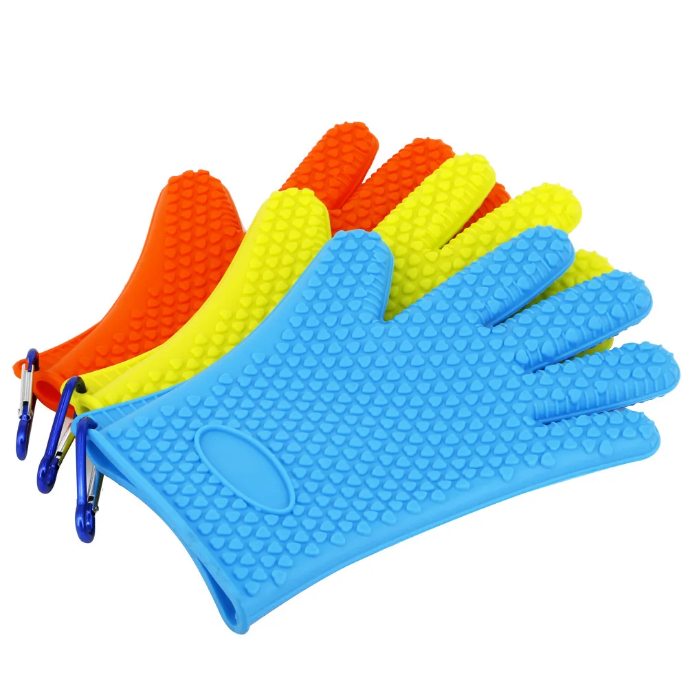 Wholesales Non-slip Anti-puncture Three Colors Soft Plastic Material Fishing Gloves for Catching Fish