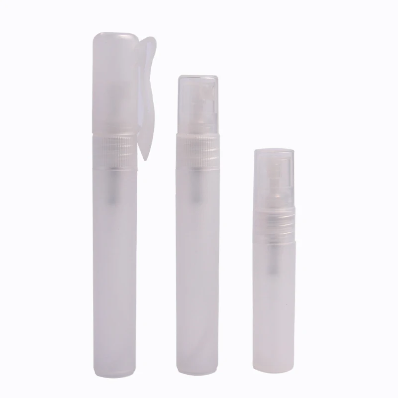 Wholesale in store PP Material Perfume pen shape bottle free hand sanitizer spray 5ml 7ml 10ml transparent plastic spray bottle