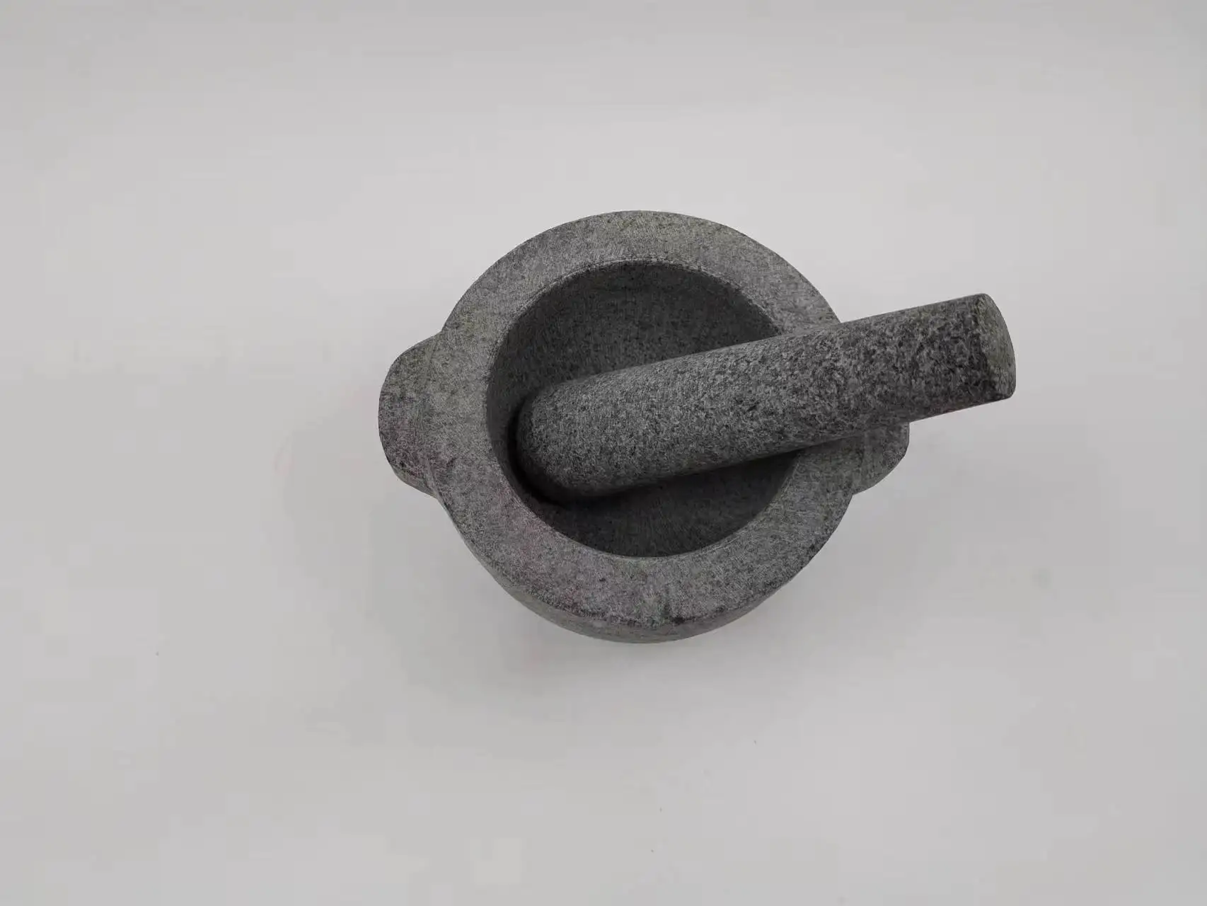 Factory Supplied Custom Logo Granite Mortar Pestle Set Natural Stone Spice Grinding for Kitchen Seasonings Box Packing