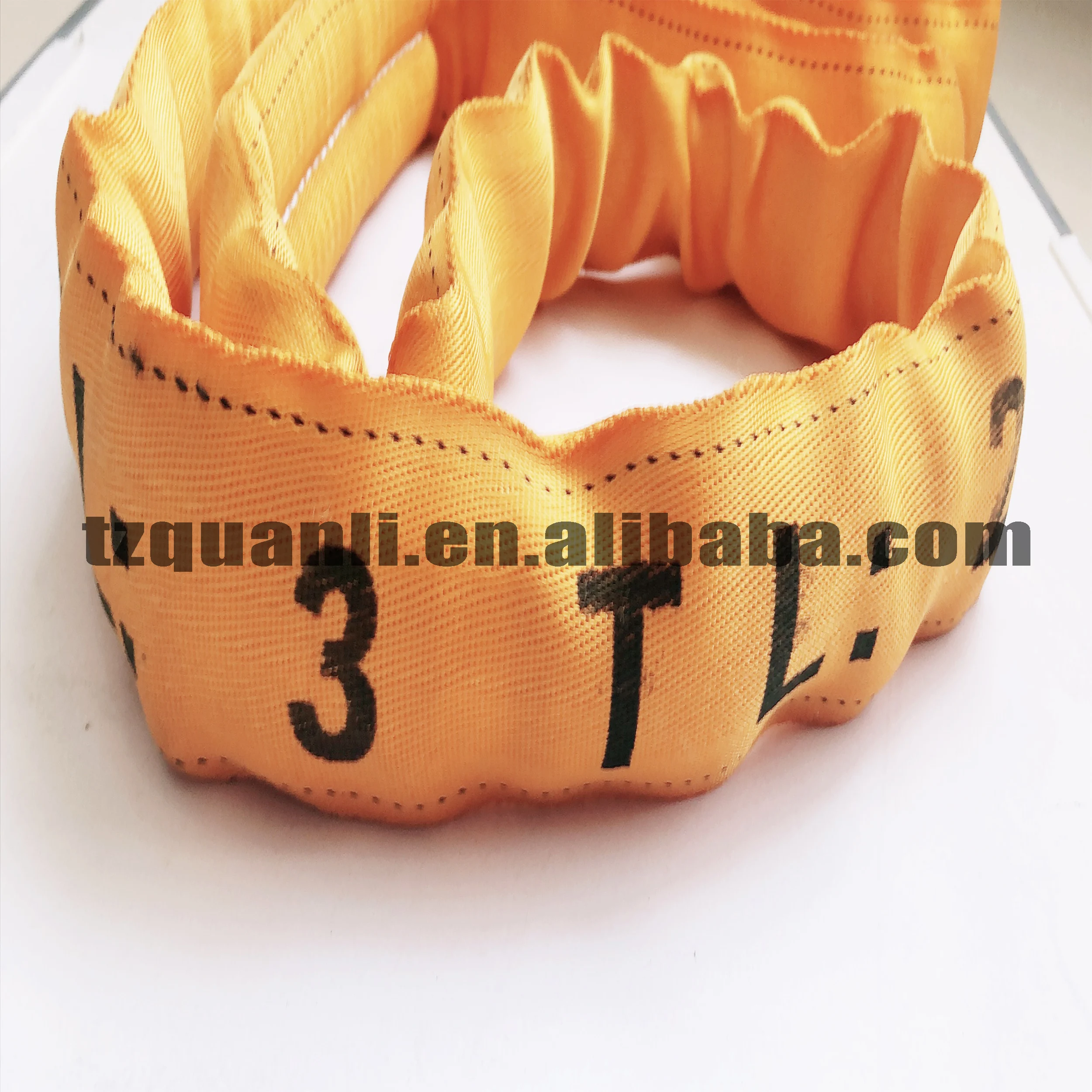 3T heavy duty endless Round soft Webbing Slings for lifting