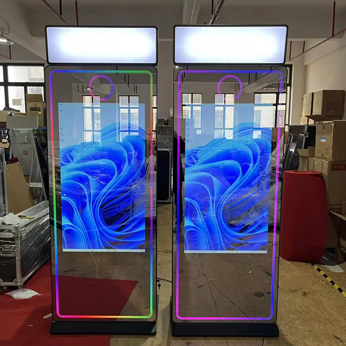 DSLR Photo Booth Shell Case Selfie Mirror Vogue Station Portable Photo Booth For Wedding Party Exhibition