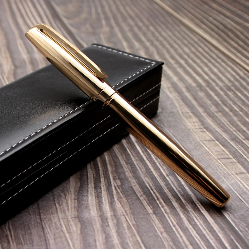 
Lingmo Design High Quality Luxury Gold Fountain Pen with custom logo 
