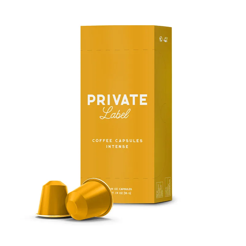 PRIVATE LABEL Coffee Capsules INTENSE Nespresso compatible coffee capsules 10x0,19oz