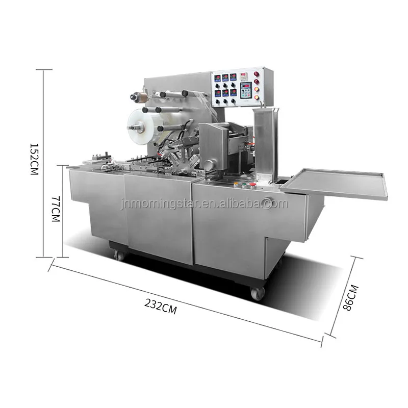 Playing Card Soap Carton Box Automatic Cellophane Over BOPP OPP Wrapper Wrapping Machine