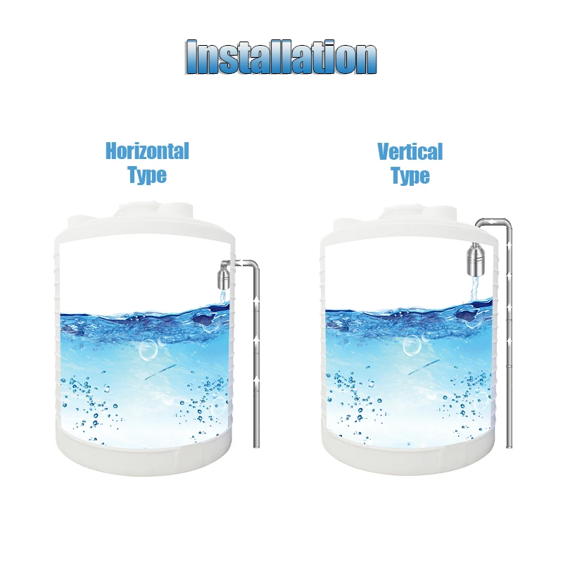 Hot sale 304 stainless steel shut-off valve horizontal vertical 1/2 3/4 1 inch  valves for water tank water tower