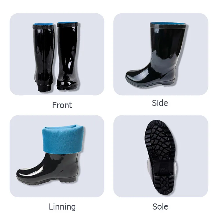 LZYZ Custom LOGO Wholesale wellies work water boots rubber riding boots rain boots