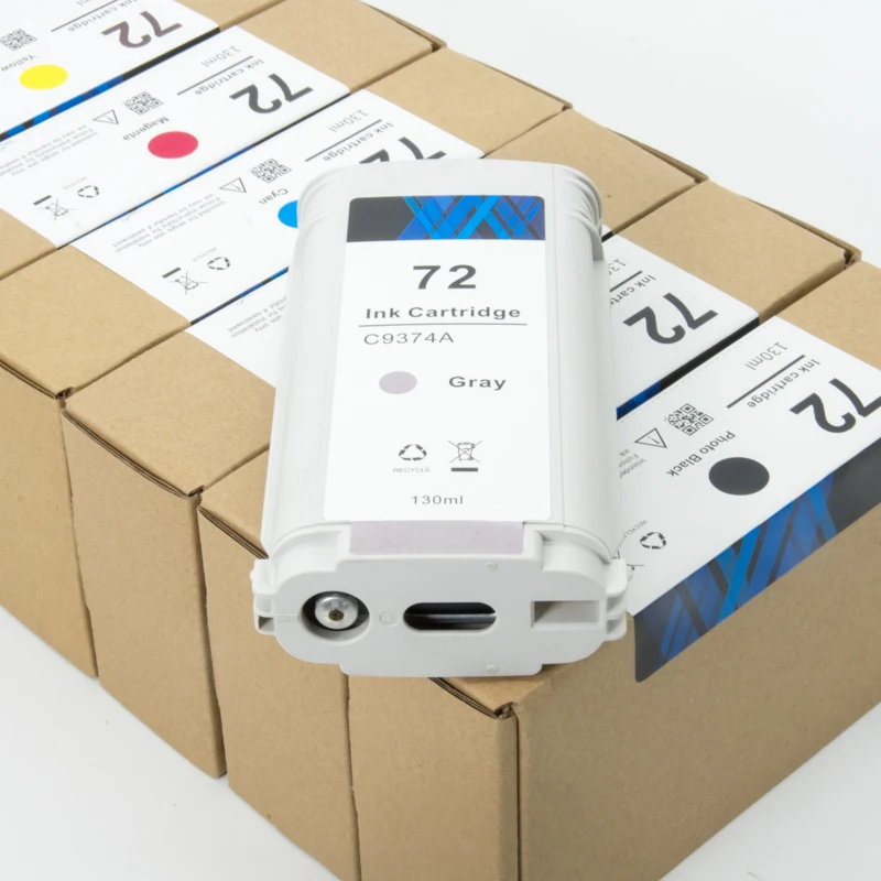 HP72 130ml Factory Accept Custom Original refurbish ink cartridge Available For Designjet T1100 1200 1300 610 620 770 790 795