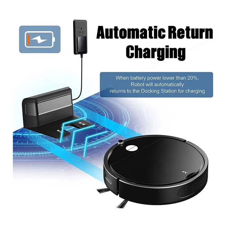 Self Charging Smart Sensor Protection 360 Automatic vacuum for Pet Hair Robotic Vacuum Cleaner for Household