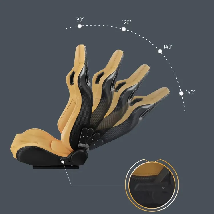 Durability Sport Style Professional High Quality Bucket Leather Car Racing Seat