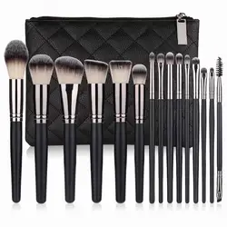 Professional 15pcs Makeup Brushes Classic Power Brush Make Up Beauty Tools Soft Synthetic Hair Private Label Makeup Brush Set