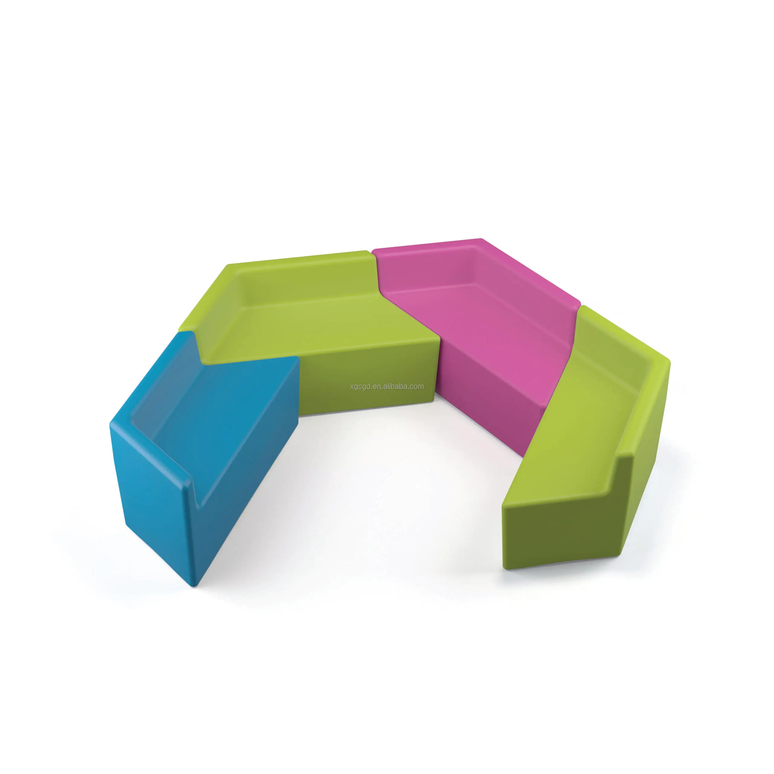 Modular Kids furniture study chair learning bench chair for school/library