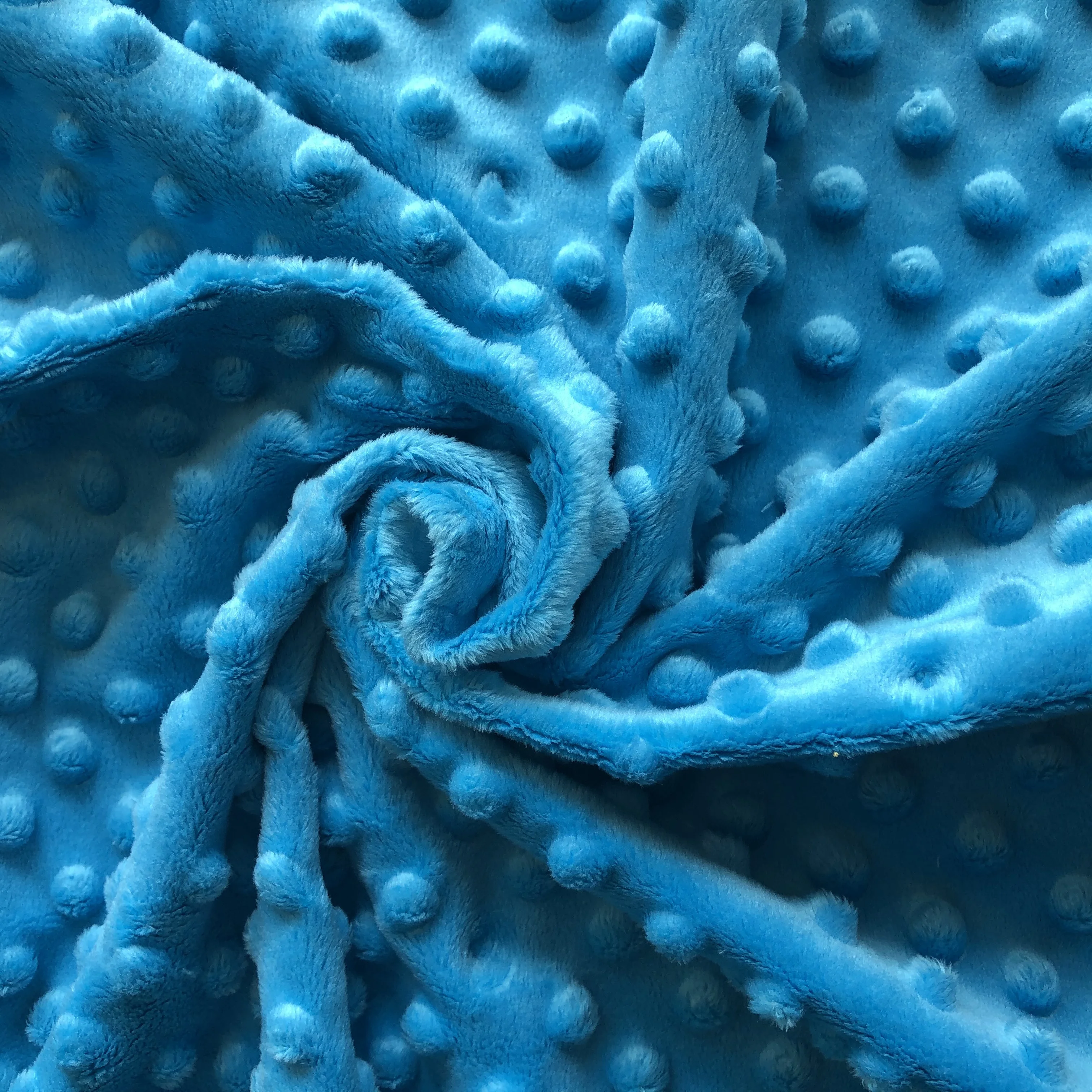 2024 Dingda MinkyDot Double-sided 100 polyester Super soft Velvet Newborn Baby Blanket fabric for Children