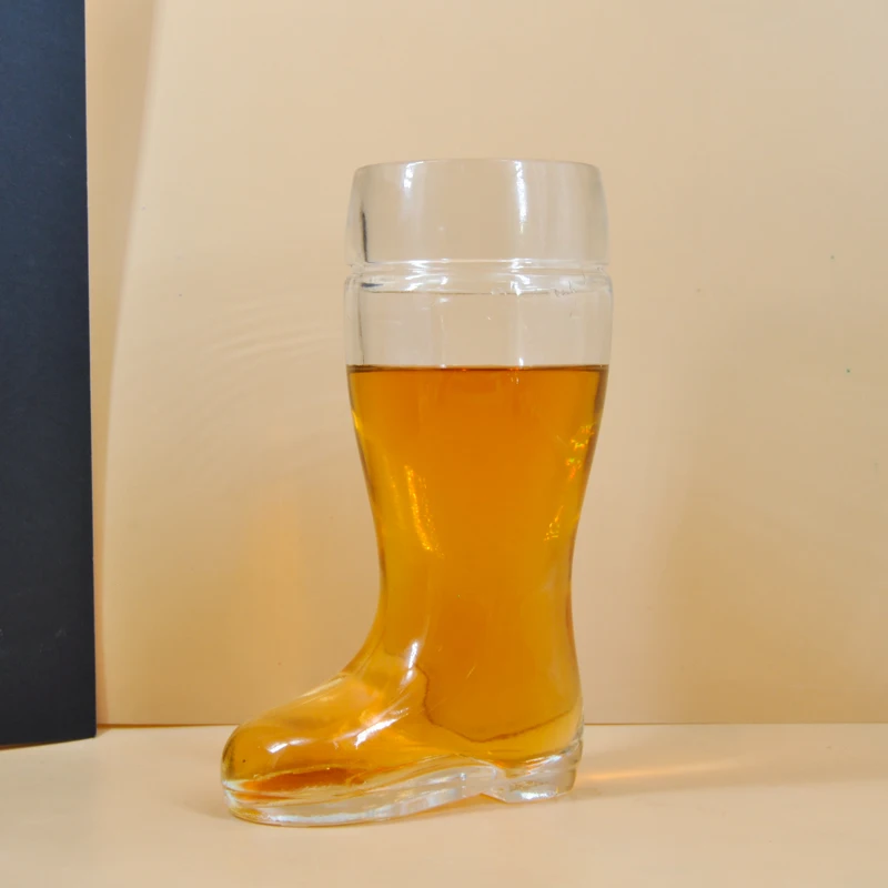 Unique Boot Shape Glass Cup Beer Glasses 600ml Wholesale
