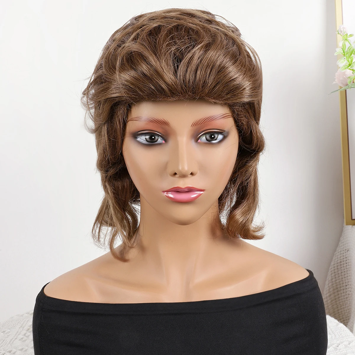 Новый образ Лидер продаж парик из 2024 Боб человеческий натуральный искусственный светлый для женщин хиг-резистор температуры коричневый