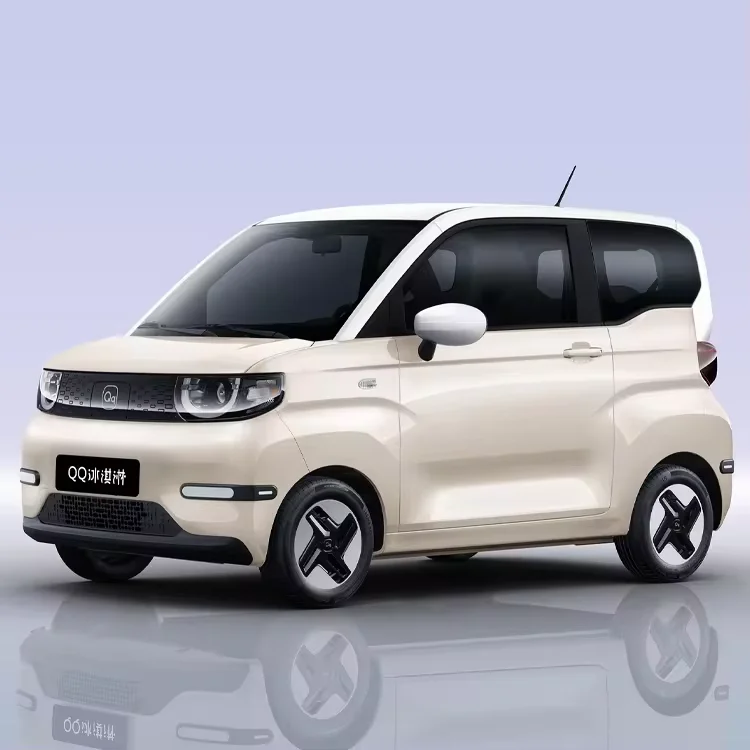 2024 lowest price chery qq Ice Cream charge 4 wheel 4 seater electric mini ev car for adults