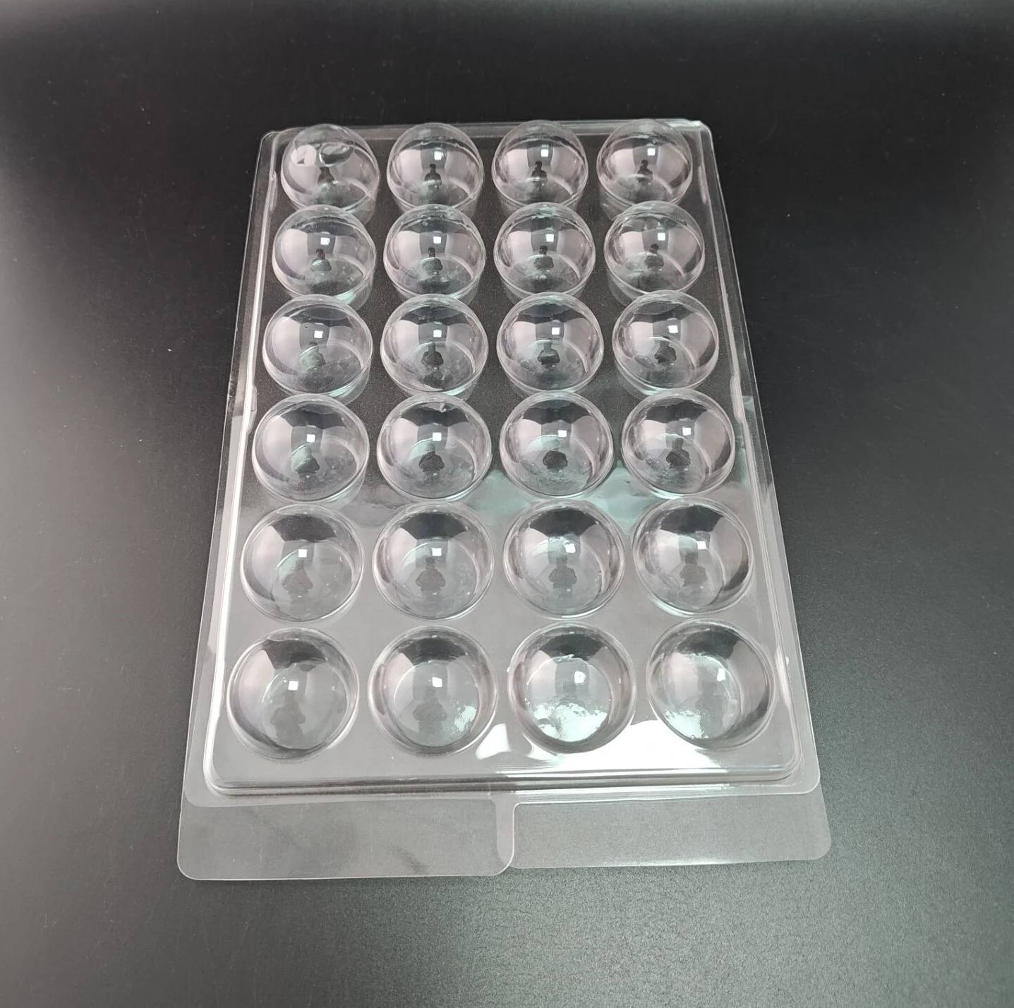 Custom muffin plastic package for 24 pack muffin clear PET clamshell plastic packaging box for muffin package