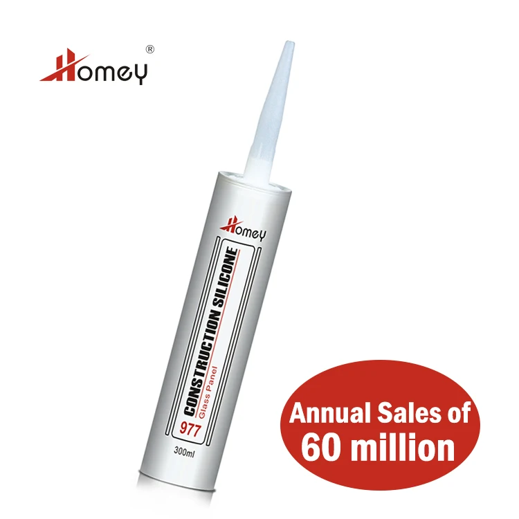 Homey 977 acid aquarium sealant silicone clear silicon transparente 300ml