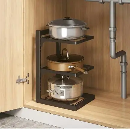 2 /3/4  Tiers Basket Rotate Home Dish Drainer Dryer   for Kitchen  Dish Drainer Rack  Drawer