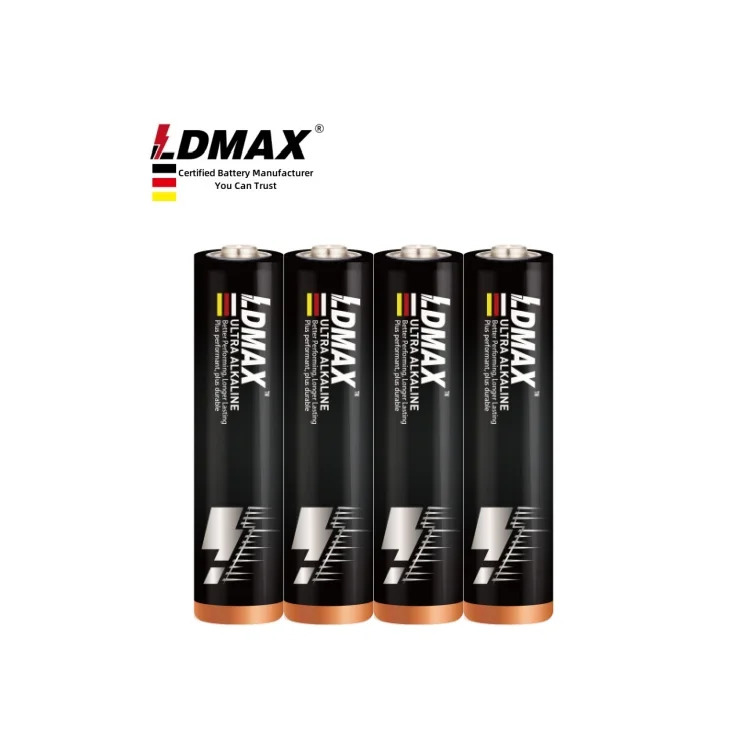LDMAX China Factory Shrink Pack AAA LR03 High Performance Power Dry Batteries Am4 1.5v super Alkaline Aaa Battery for Game