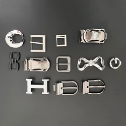 WT металлическая мужская двусторонняя модная пряжка для ремня с логотипом под заказ, золотой свободный размер