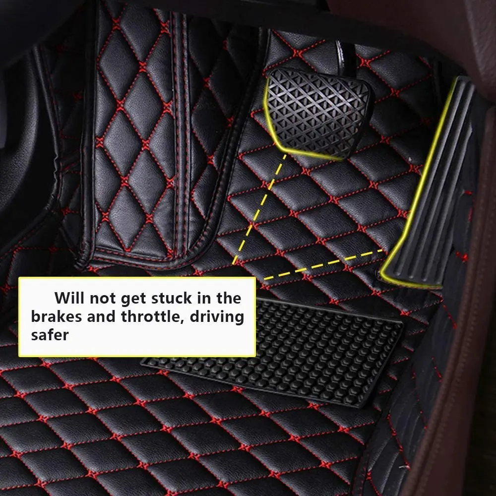 Custom Car Floor Mats Full Surrounded Waterproof Anti-Slip All Weather Protection Leather Material Car mat