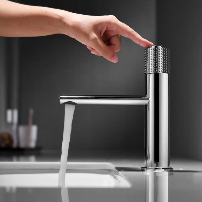 
2020 New design Hot And Cold Chromed Plated Tube Single Hole Bathroom Basin Mixer Taps Tap Faucet Guangdong sanitary ware 