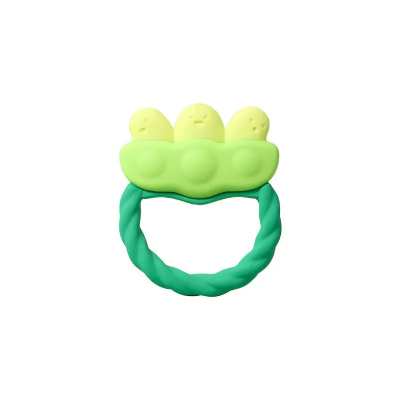 Circular liquid silicone pea shaped baby tether