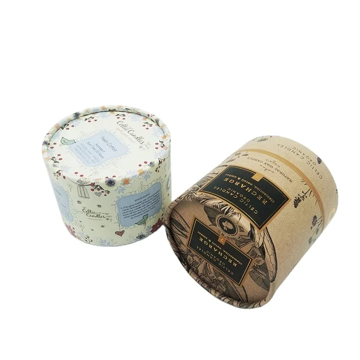 Elegant custom printing candy round paper box for wedding gift