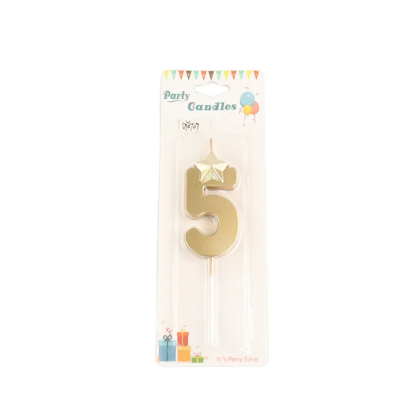 Factory Wholesale Customize Luxury Candles Profession Number Candle Making Kit Production Birthday Candles