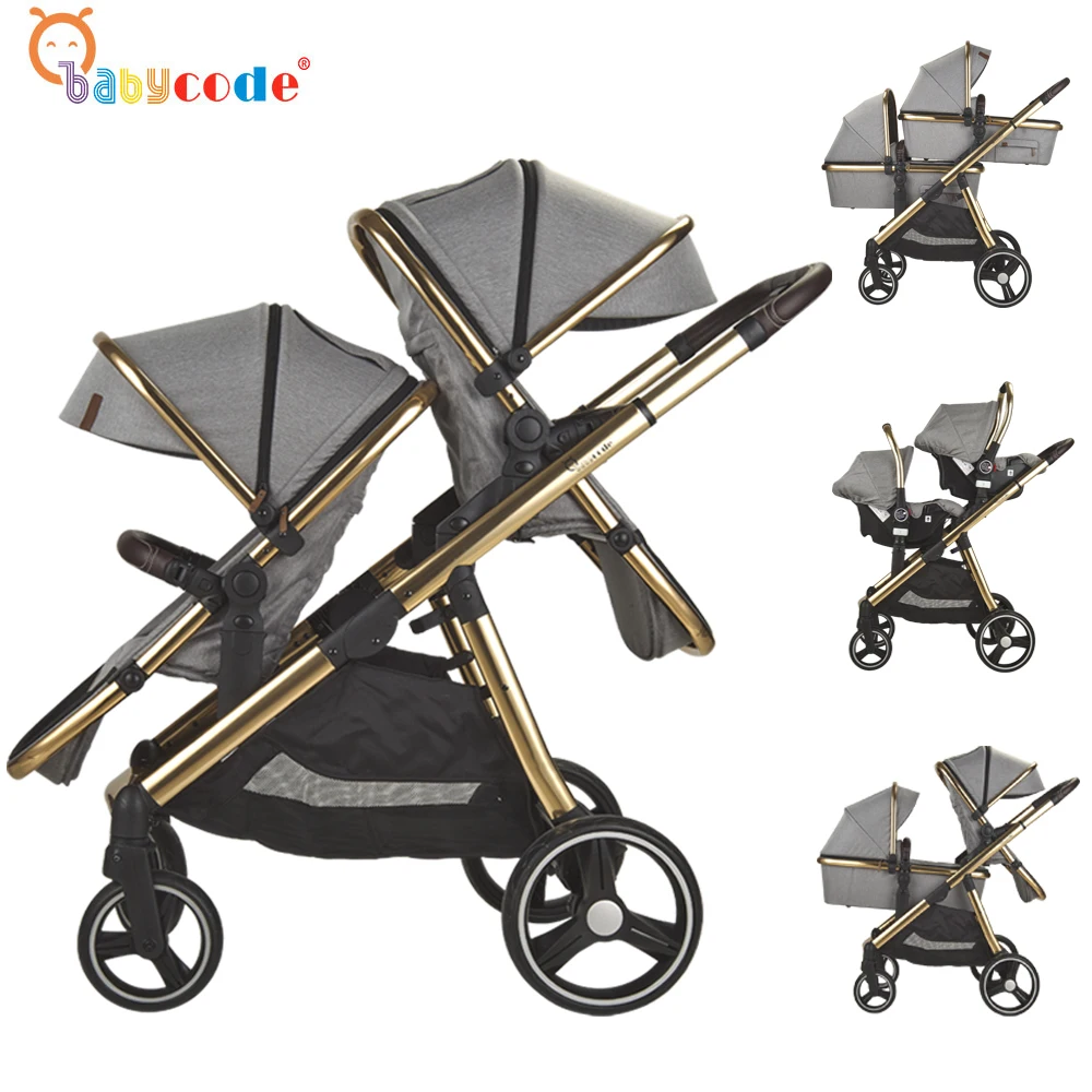 China Aluminum Baby Stroller 3 In 1 with Multi-functional Buggy Board  for Two Children