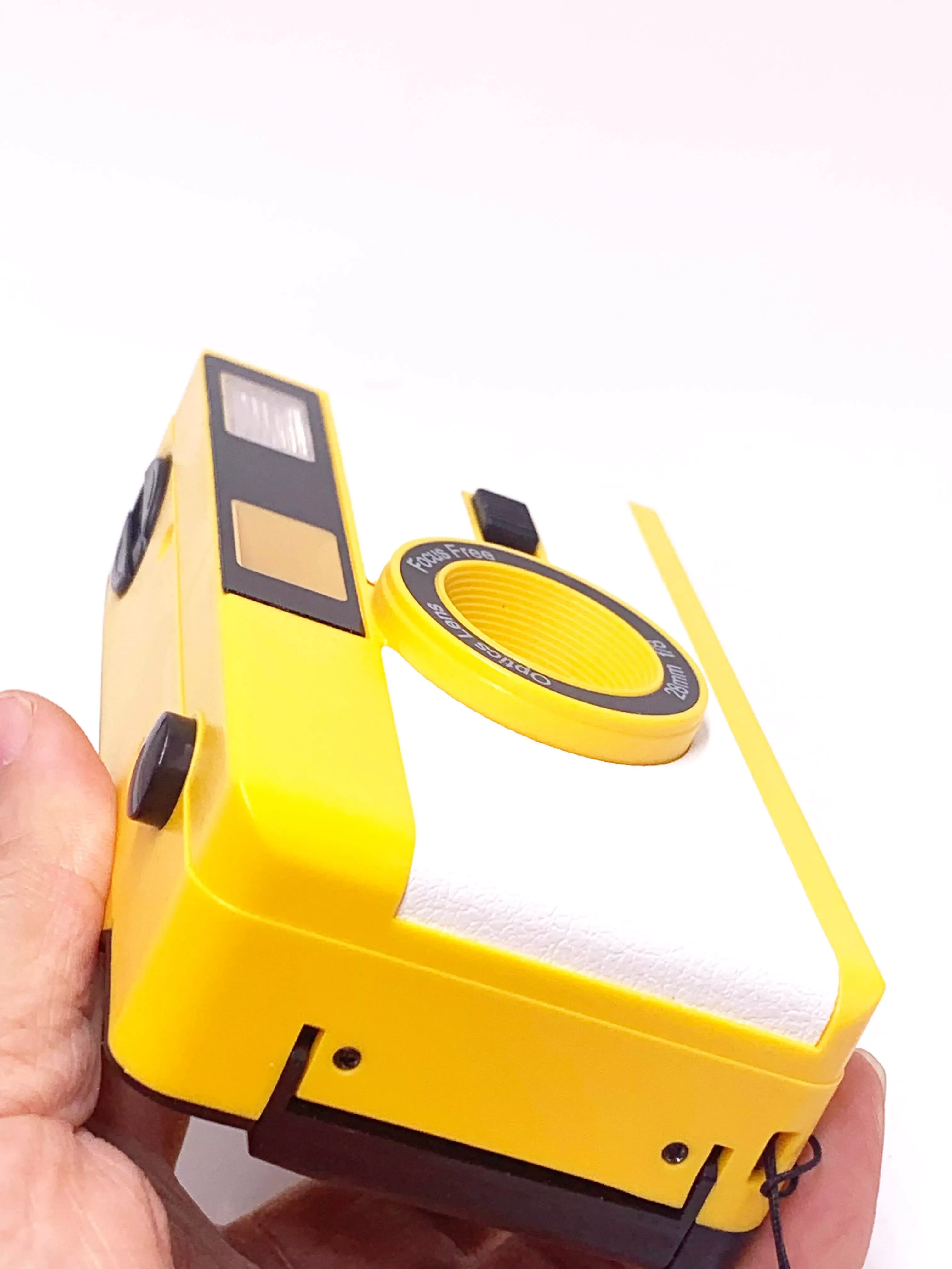 Yellow Black vintage portable slim handy manual simple use customized 35mm film camera with kodak colorful color roll photos