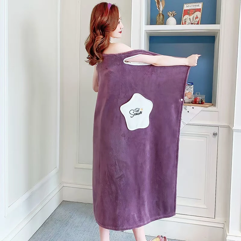 Multi-function Super microfiber Coral fleece magic wearable bath dress towel home quick dry bath towel