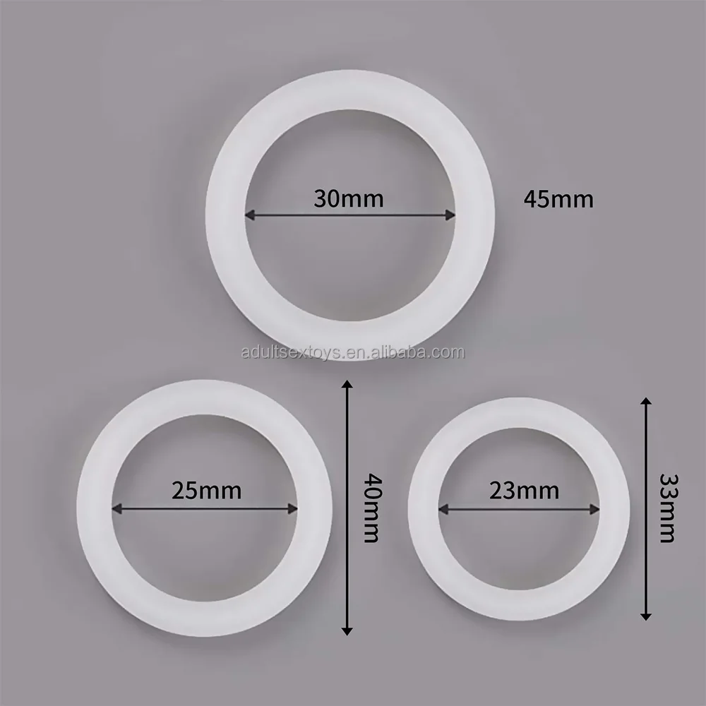 3 Pcs/Set Luminous Silicone Penis Rings Light Up Sex Toys Male Delay Ejaculation Glow In Dark Cock Rings for Men