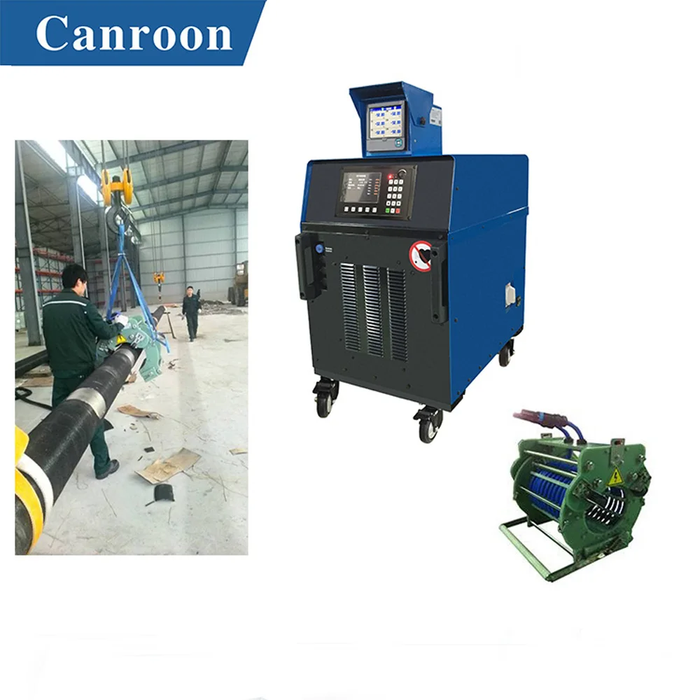 oil and gas pipeline joints coating machine induction heating generator with manual type clamp coil