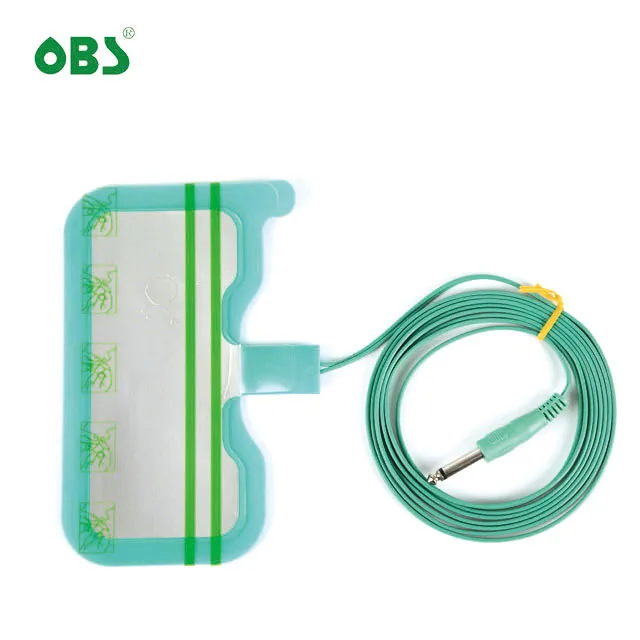 Disposable Return Electrode Grounding Pad with Cable Electrosurgical ESU Pad