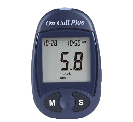 On call plus blood glucose test strip 1 box of 50 pieces with English packaging