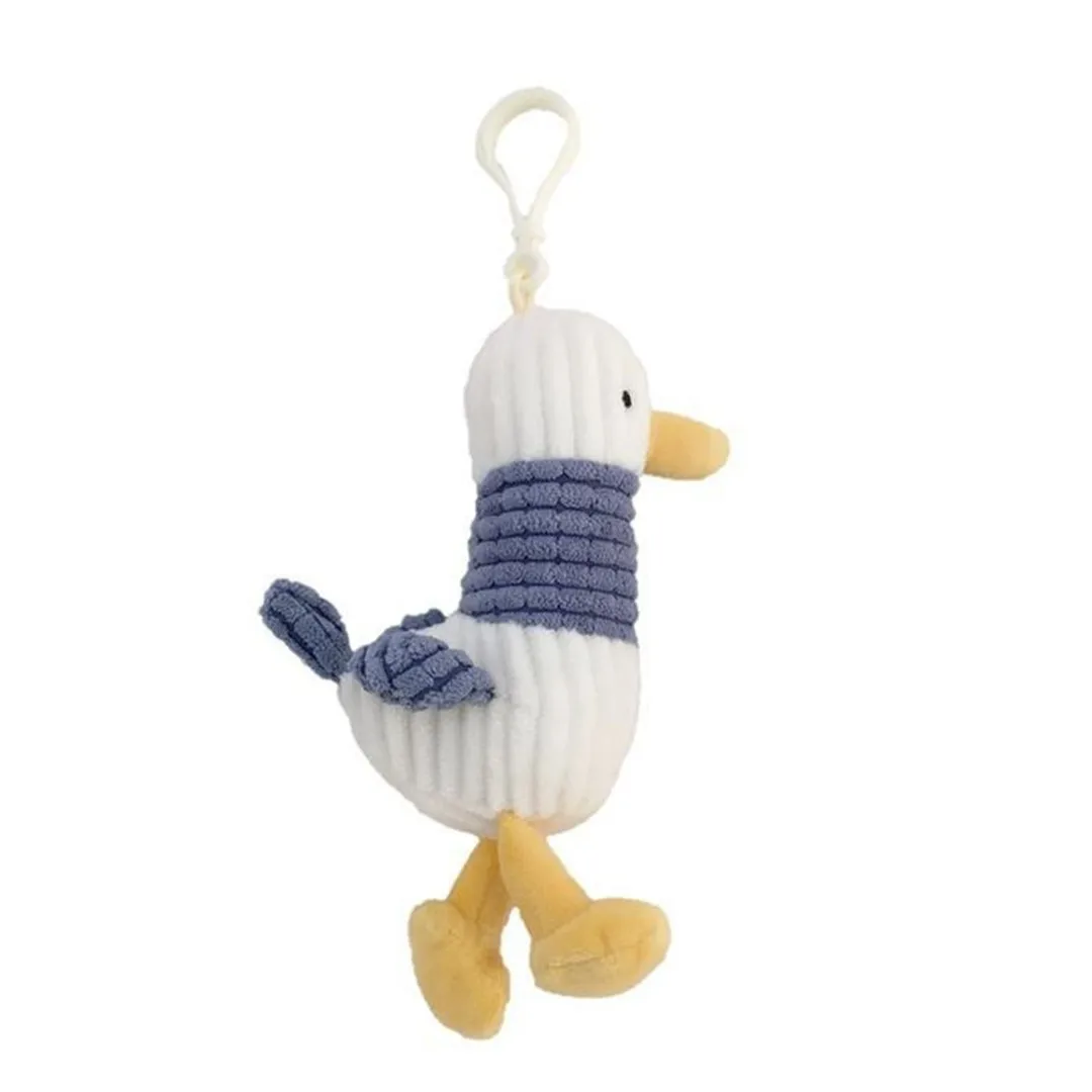 Cute Cartoon Animal Key Chain Stuffed Toy Duck Key Pendant  Bag Charm With Hook Pendant Key Chain Accessories