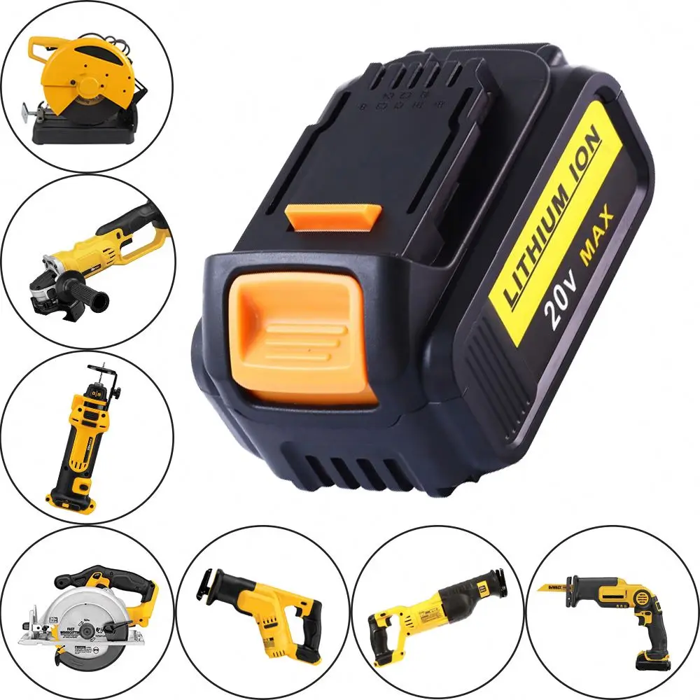 Replacement Combo Kit Cordless Drill Lithium Ion Battery Batry Battery Power Tools 20V 2500mAh DCB200 18V