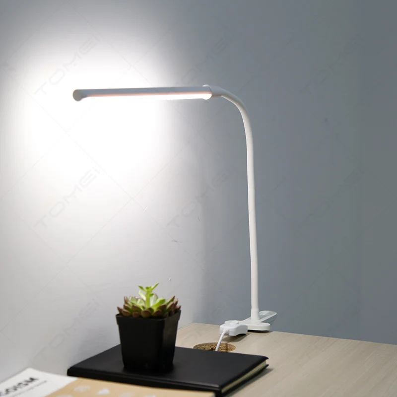 MA02 LED Desk Lamp with clip Flexible Clip Reading Lamp with USB LED Book Light for Study Table Lamp